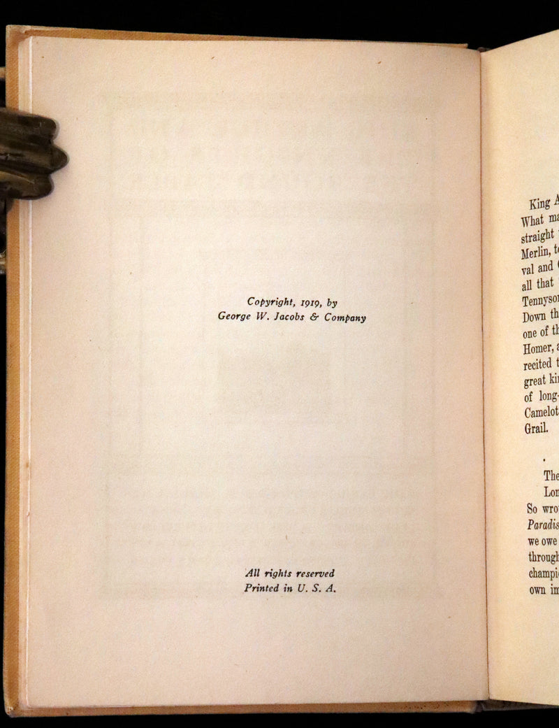 1919 Rare First Illustrated Edition by Lancelot Speed - King Arthur & the Knights of the Round Table.