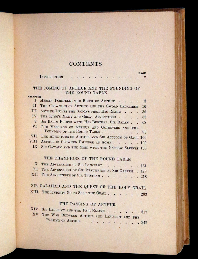 1919 Rare First Illustrated Edition by Lancelot Speed - King Arthur & the Knights of the Round Table.