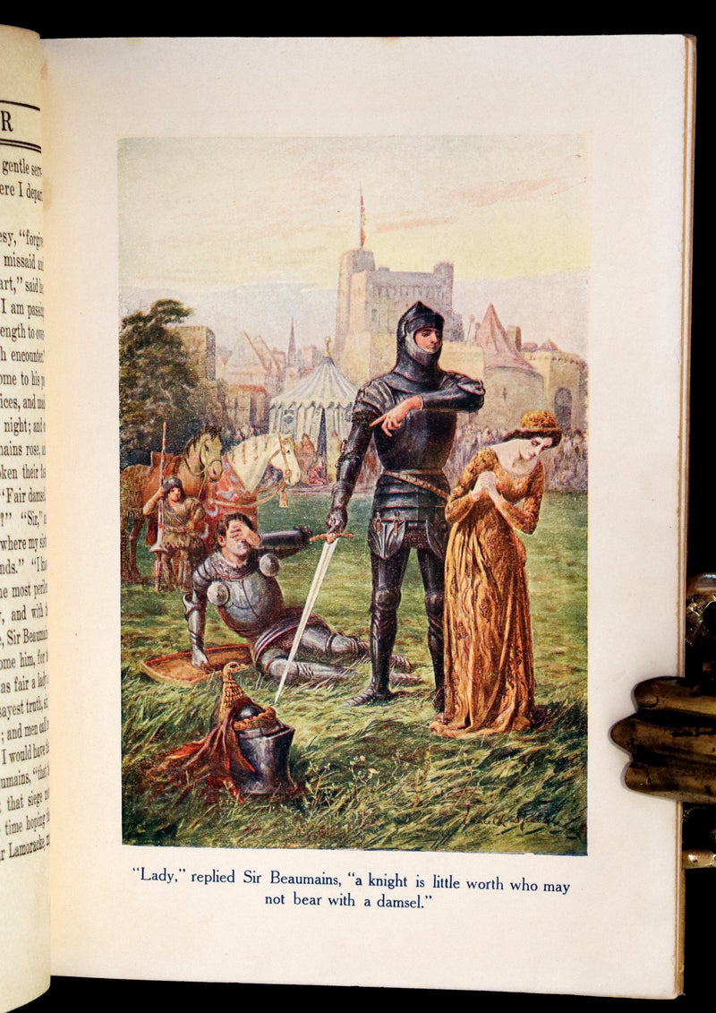 1919 Rare First Illustrated Edition by Lancelot Speed - King Arthur & the Knights of the Round Table.