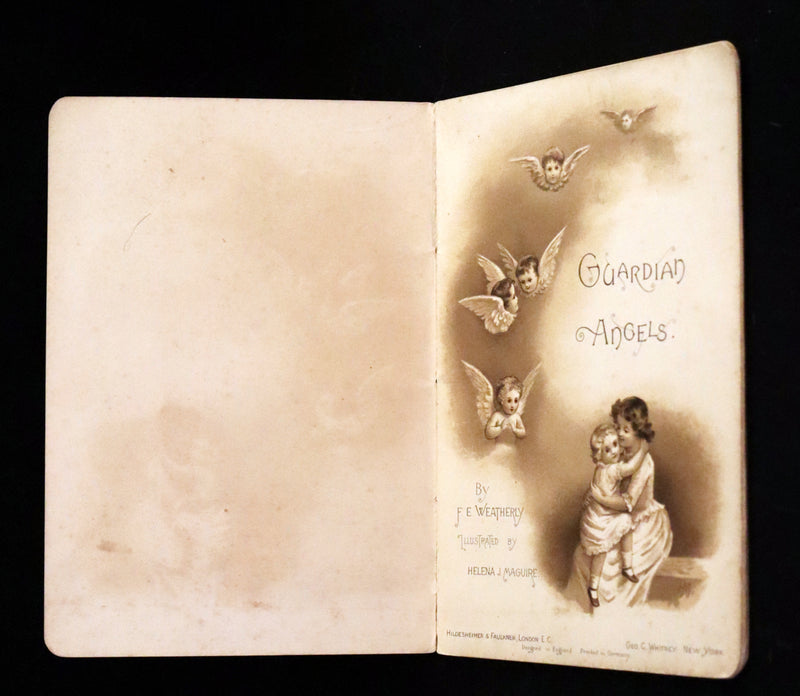 1890 Scarce Victorian Book ~ The Guardian Angels by F. E. Weatherly, Illustrated by H. J. Maguire.