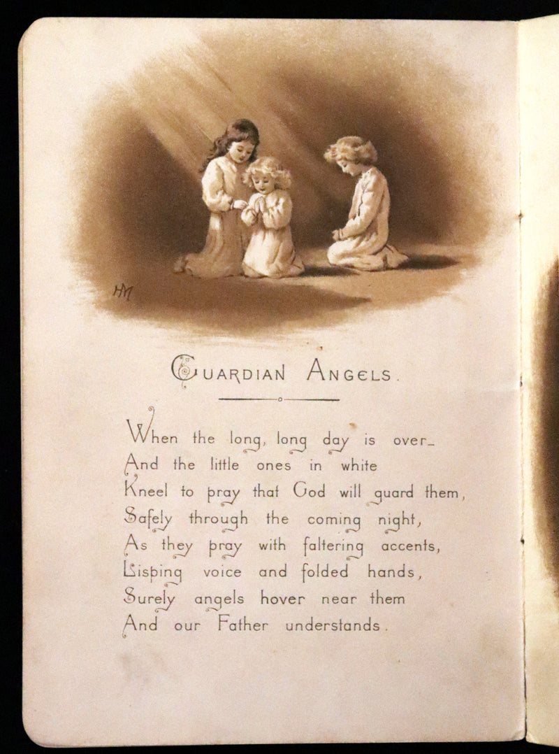 1890 Scarce Victorian Book ~ The Guardian Angels by F. E. Weatherly, Illustrated by H. J. Maguire.