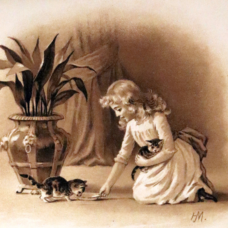 1890 Scarce Victorian Book ~ The Guardian Angels by F. E. Weatherly, Illustrated by H. J. Maguire.