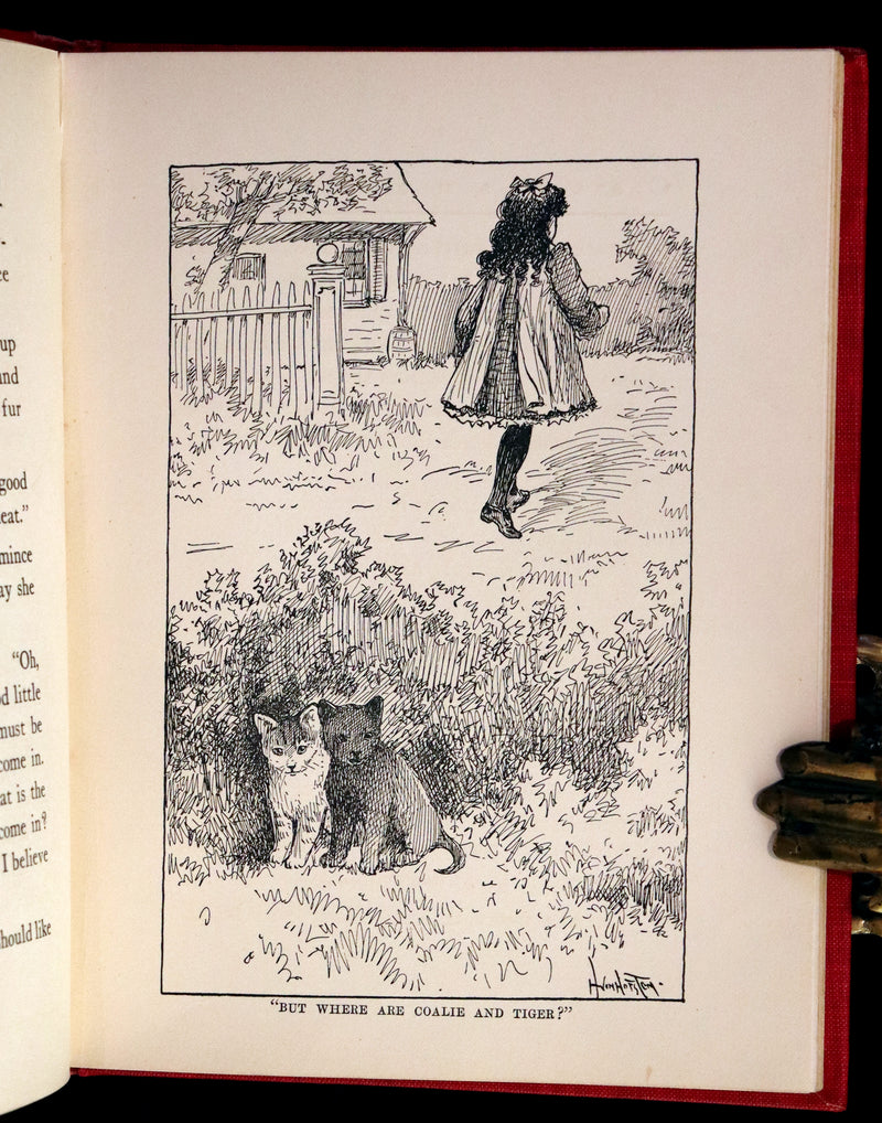 1908 Scarce 1stEd with Dust Jacket - Cats and Kitts by Frances Trego Montgomery illustrated by Hugo Von Hofsten.