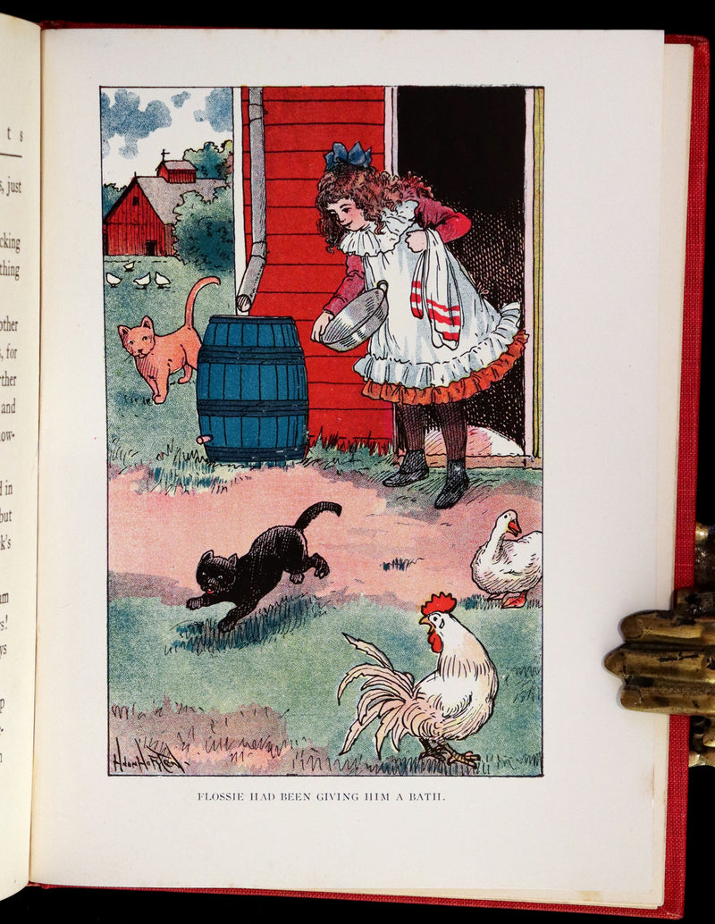 1908 Scarce 1stEd with Dust Jacket - Cats and Kitts by Frances Trego Montgomery illustrated by Hugo Von Hofsten.