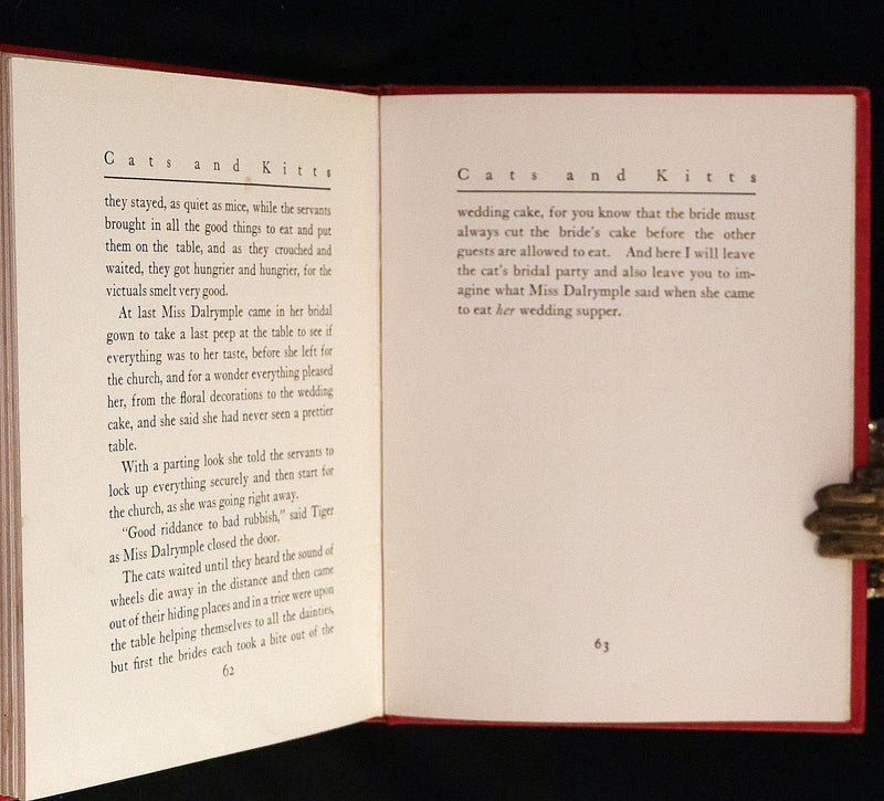 1908 Scarce 1stEd with Dust Jacket - Cats and Kitts by Frances Trego Montgomery illustrated by Hugo Von Hofsten.