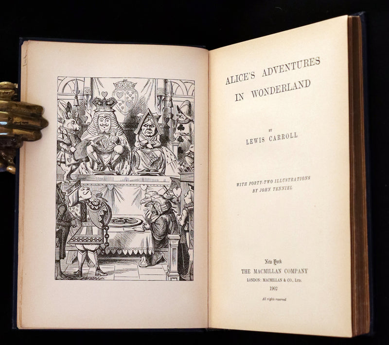 1902 Scarce Edition in Blue - ALICE'S ADVENTURES IN WONDERLAND by Lewis Carroll.