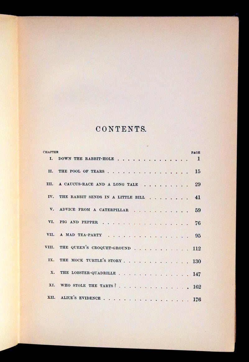 1902 Scarce Edition in Blue - ALICE'S ADVENTURES IN WONDERLAND by Lewis Carroll.