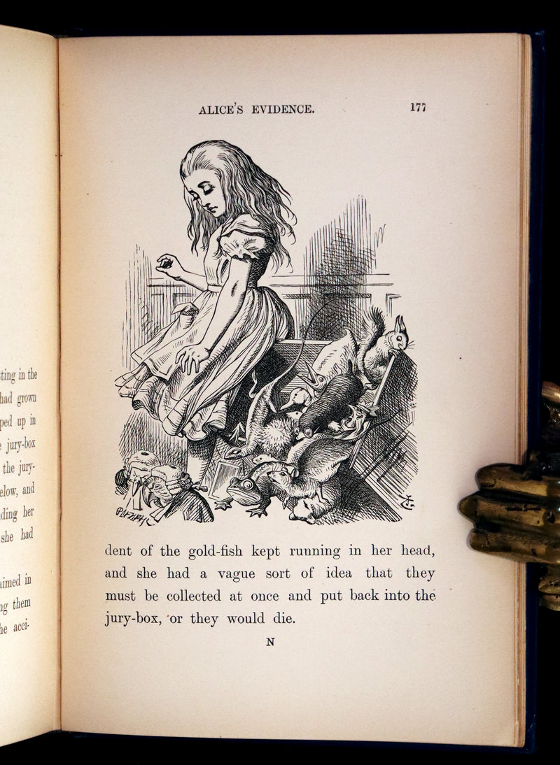 1902 Scarce Edition in Blue - ALICE'S ADVENTURES IN WONDERLAND by Lewis Carroll.