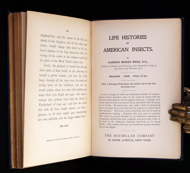 1902 Scarce Edition in Blue - ALICE'S ADVENTURES IN WONDERLAND by Lewis Carroll.