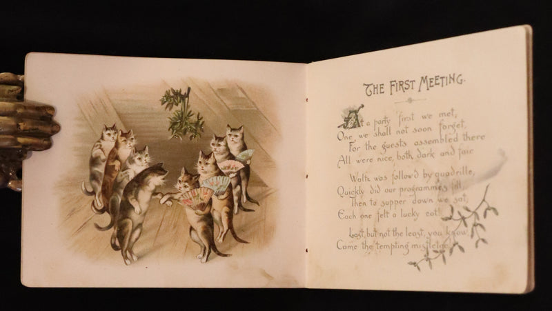 1890 Scarce Victorian Book ~ Cat-Tales, Original Poems by Edward Oxenford.