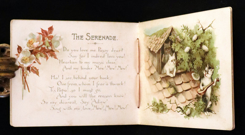 1890 Scarce Victorian Book ~ Cat-Tales, Original Poems by Edward Oxenford.