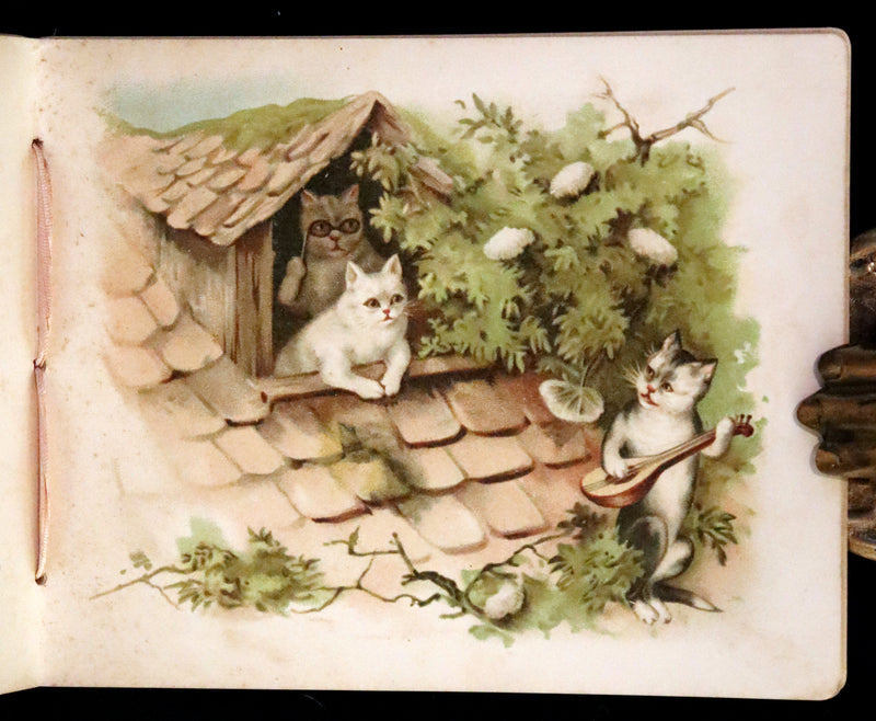 1890 Scarce Victorian Book ~ Cat-Tales, Original Poems by Edward Oxenford.