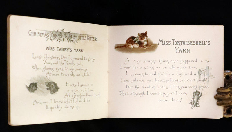 1890 Scarce Victorian Book ~ Cat-Tales, Original Poems by Edward Oxenford.