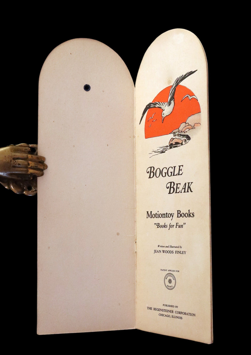 1910 First Edition MotionToy Book ~ Boggle Beak by Jean Woods Finley.