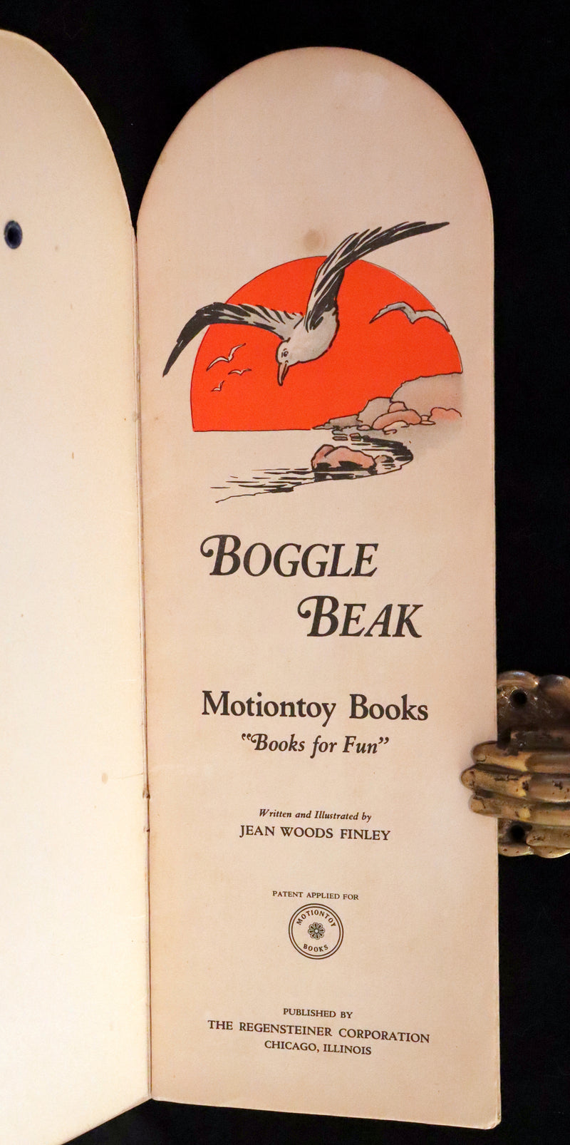1910 First Edition MotionToy Book ~ Boggle Beak by Jean Woods Finley.