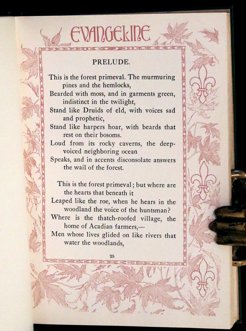 1909 First illustrated Edition by John Rea Neill - Evangeline, A tale of Acadie by Henry Wadsworth Longfellow.