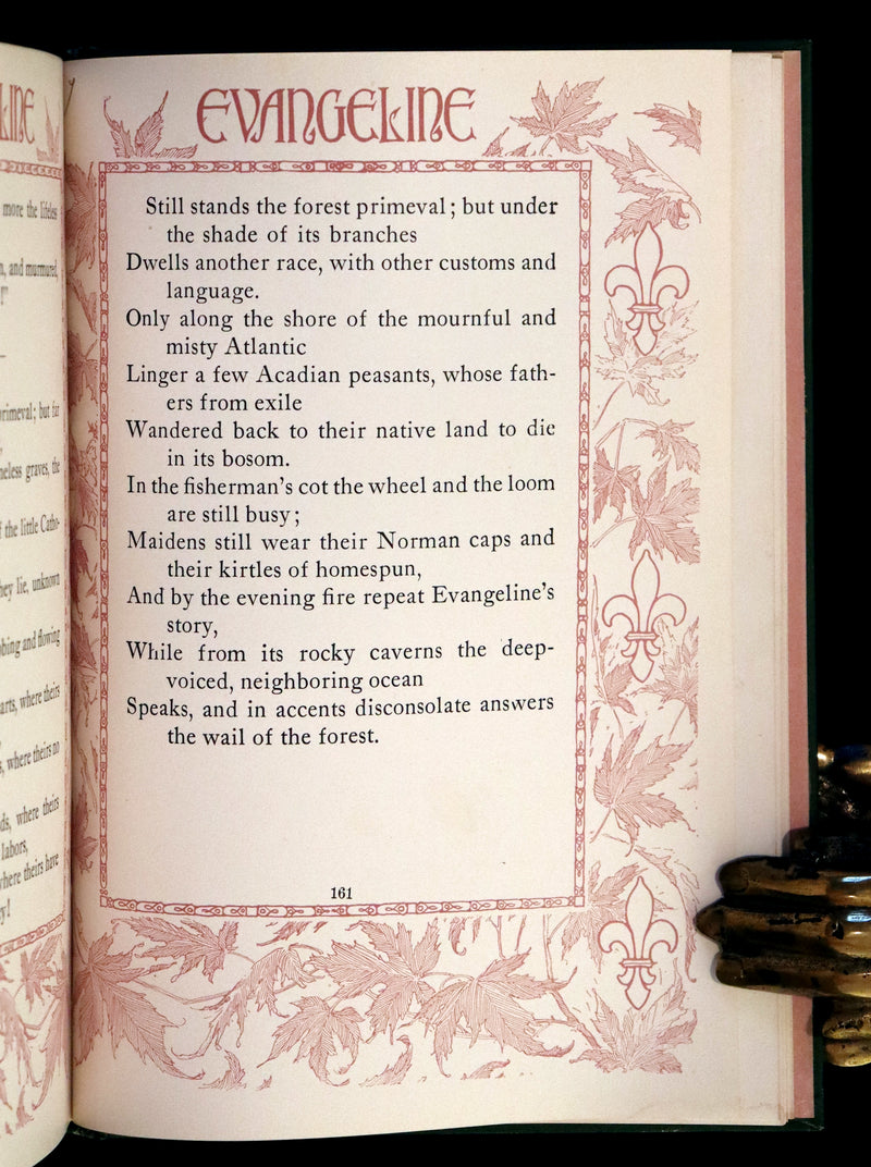 1909 First illustrated Edition by John Rea Neill - Evangeline, A tale of Acadie by Henry Wadsworth Longfellow.