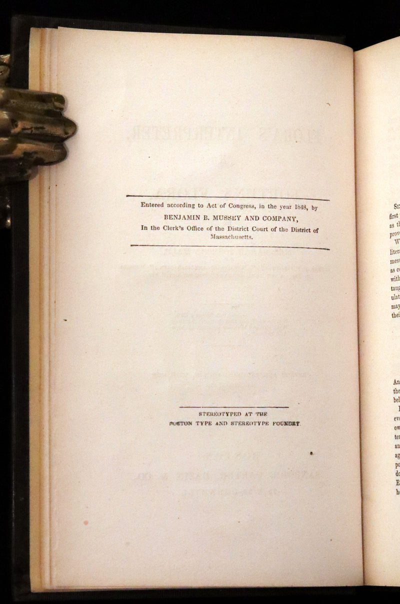 1848 Rare Floriography Book ~ Flora's Interpreter and Fortuna Flora by Sarah Josepha Hale.