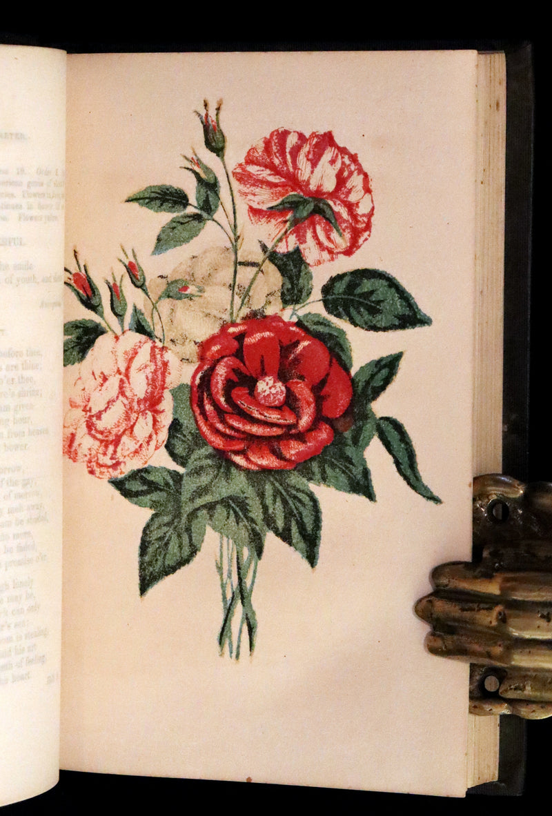1848 Rare Floriography Book ~ Flora's Interpreter and Fortuna Flora by Sarah Josepha Hale.