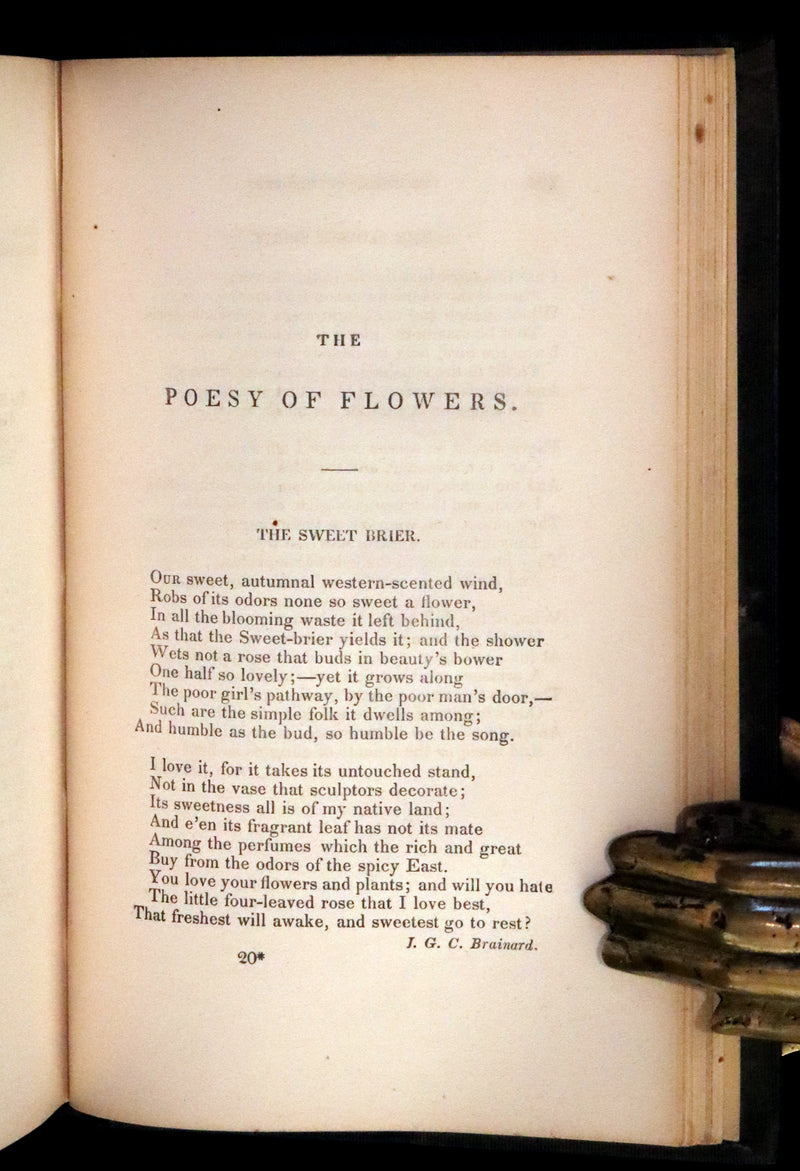 1848 Rare Floriography Book ~ Flora's Interpreter and Fortuna Flora by Sarah Josepha Hale.
