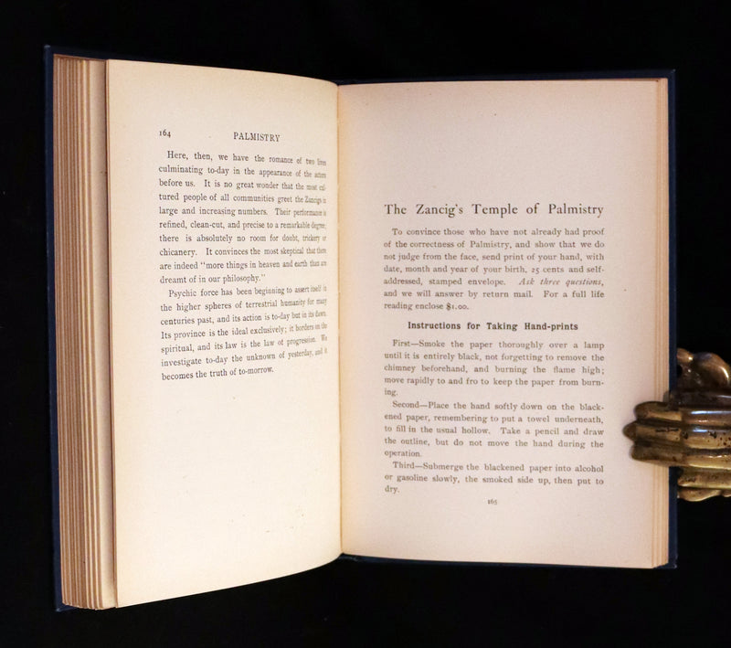 1900 Scarce PALMISTRY Book - Twentieth Century Guide to Palmistry by The Zancigs.