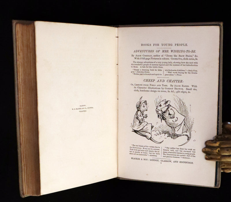 1887 Rare First Edition - Down the Snow Stairs by Alice Corkran illustrated by Gordon Browne.