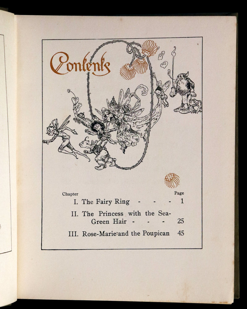 1912 Rare First Edition - The Fairies and the Christmas Child illustrated by Willy Pogany.
