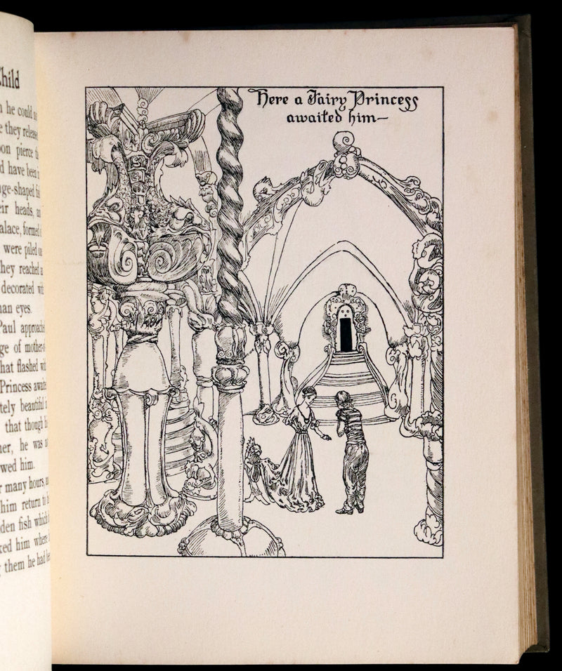 1912 Rare First Edition - The Fairies and the Christmas Child illustrated by Willy Pogany.