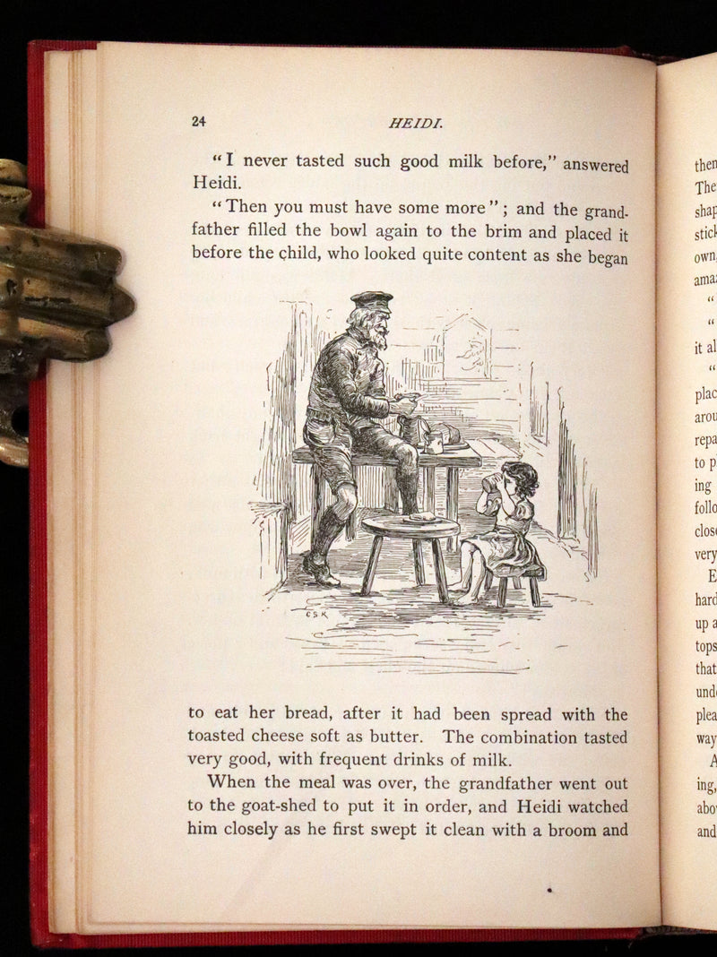1899 Rare Book - HEIDI, A Little Swiss Girl's City and Mountain Life by Johanna Spyri.