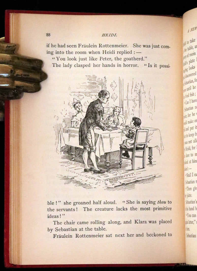 1899 Rare Book - HEIDI, A Little Swiss Girl's City and Mountain Life by Johanna Spyri.