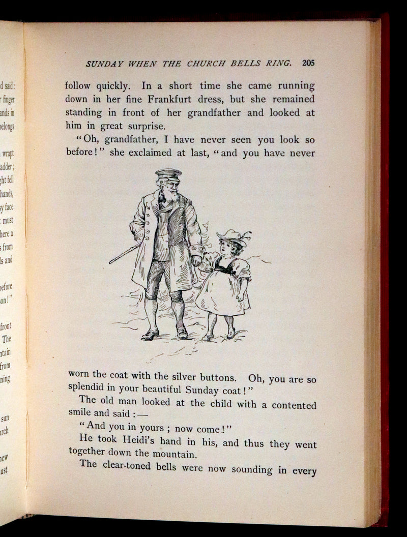1899 Rare Book - HEIDI, A Little Swiss Girl's City and Mountain Life by Johanna Spyri.