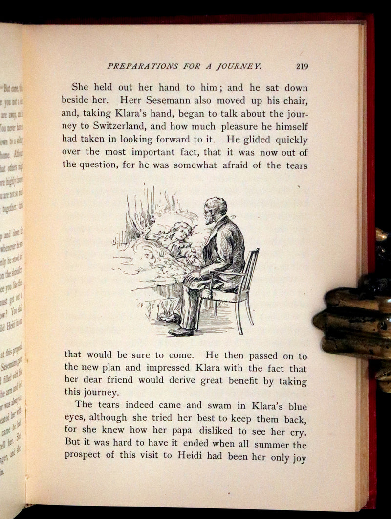 1899 Rare Book - HEIDI, A Little Swiss Girl's City and Mountain Life by Johanna Spyri.