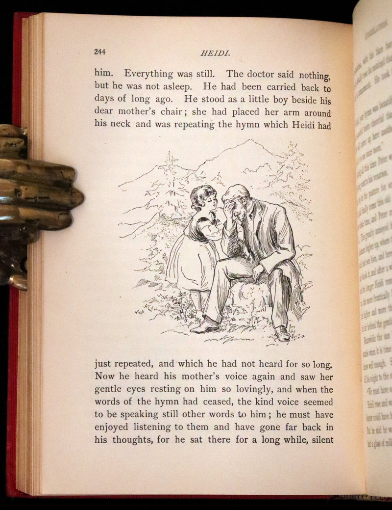 1899 Rare Book - HEIDI, A Little Swiss Girl's City and Mountain Life by Johanna Spyri.