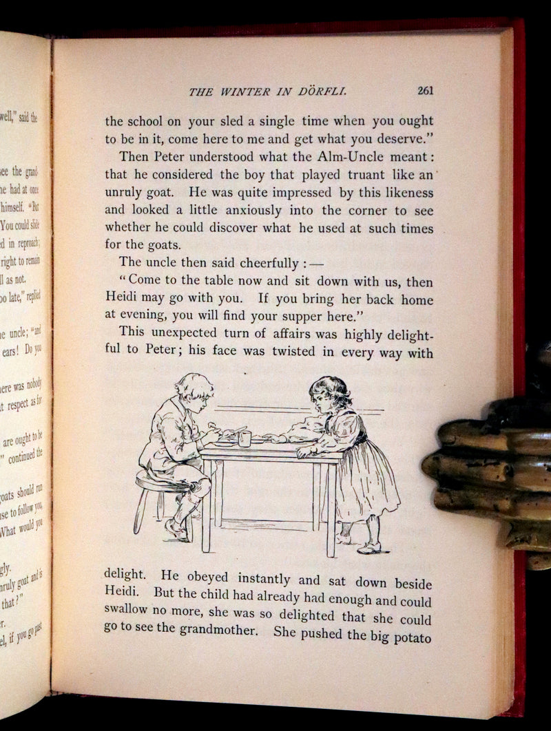 1899 Rare Book - HEIDI, A Little Swiss Girl's City and Mountain Life by Johanna Spyri.