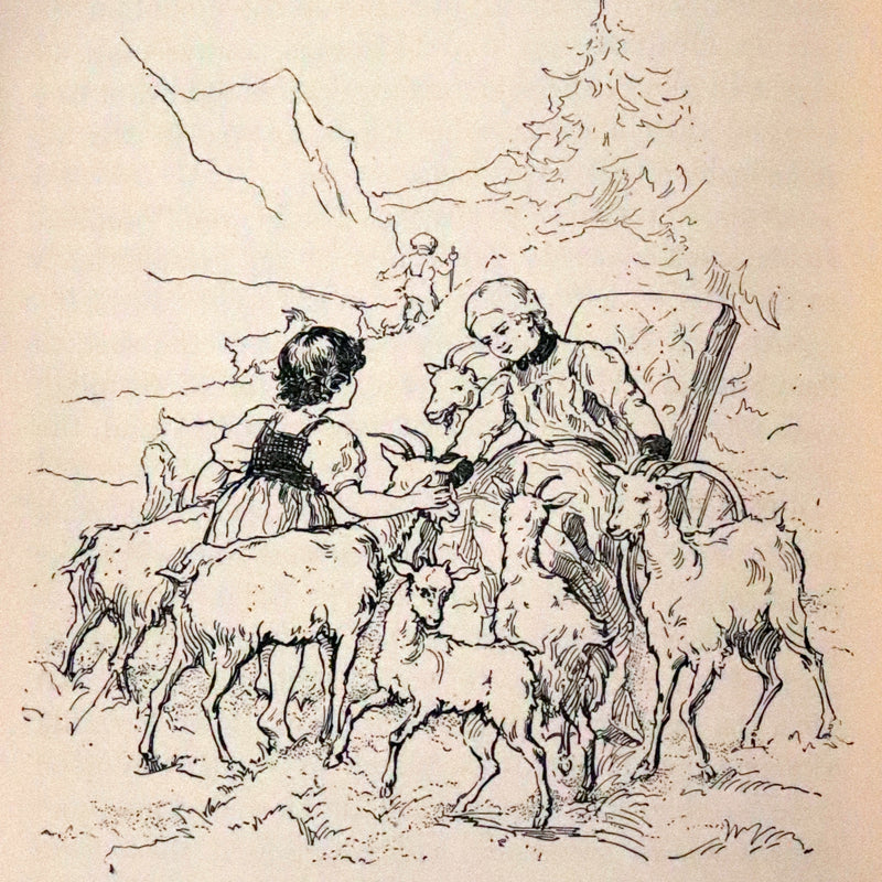 1899 Rare Book - HEIDI, A Little Swiss Girl's City and Mountain Life by Johanna Spyri.