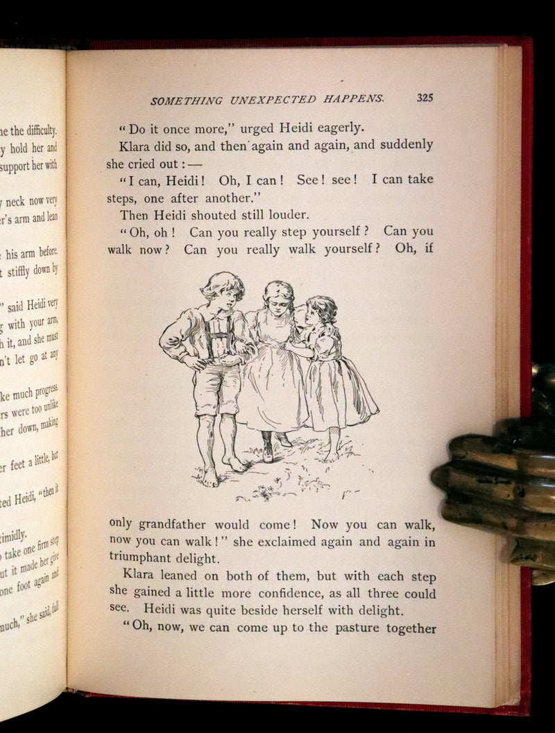 1899 Rare Book - HEIDI, A Little Swiss Girl's City and Mountain Life by Johanna Spyri.