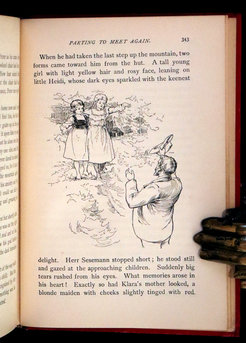 1899 Rare Book - HEIDI, A Little Swiss Girl's City and Mountain Life by Johanna Spyri.