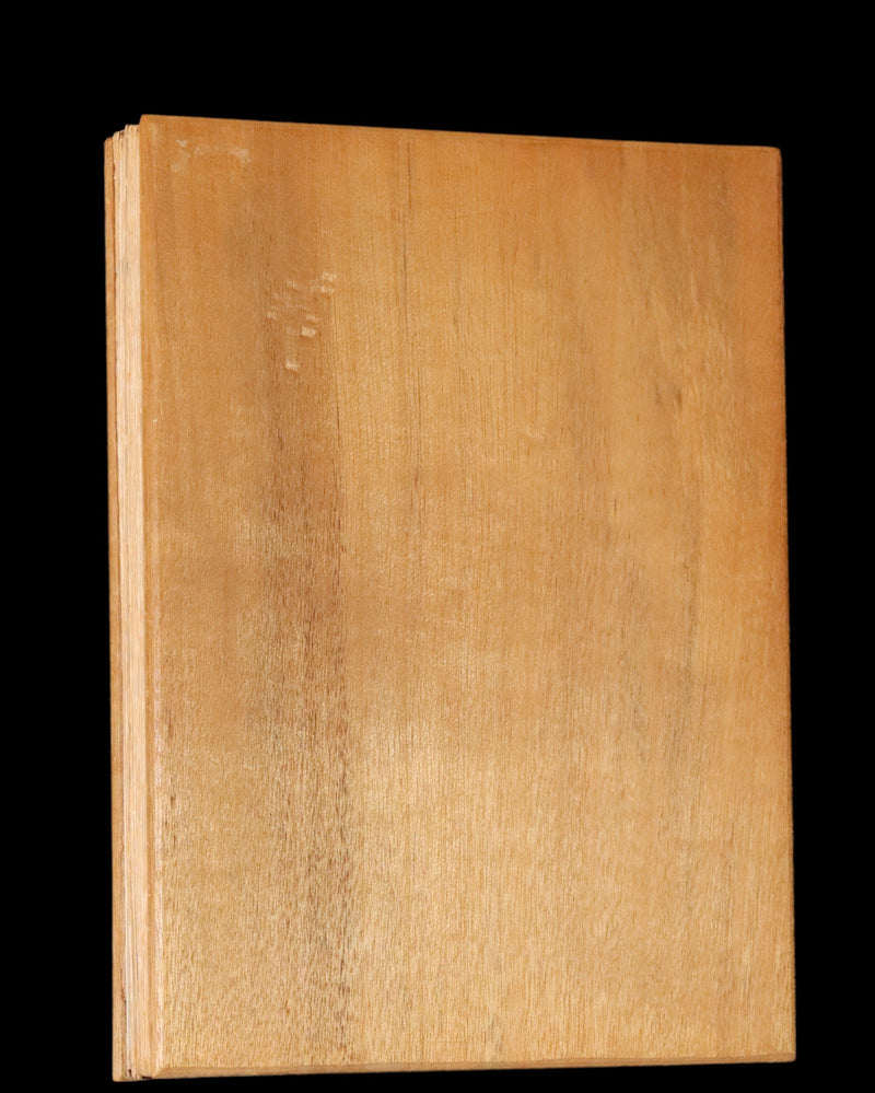 1930 Rare Chinese English Wood Book - EIGHT FAIRIES Festival by Pang Tao.