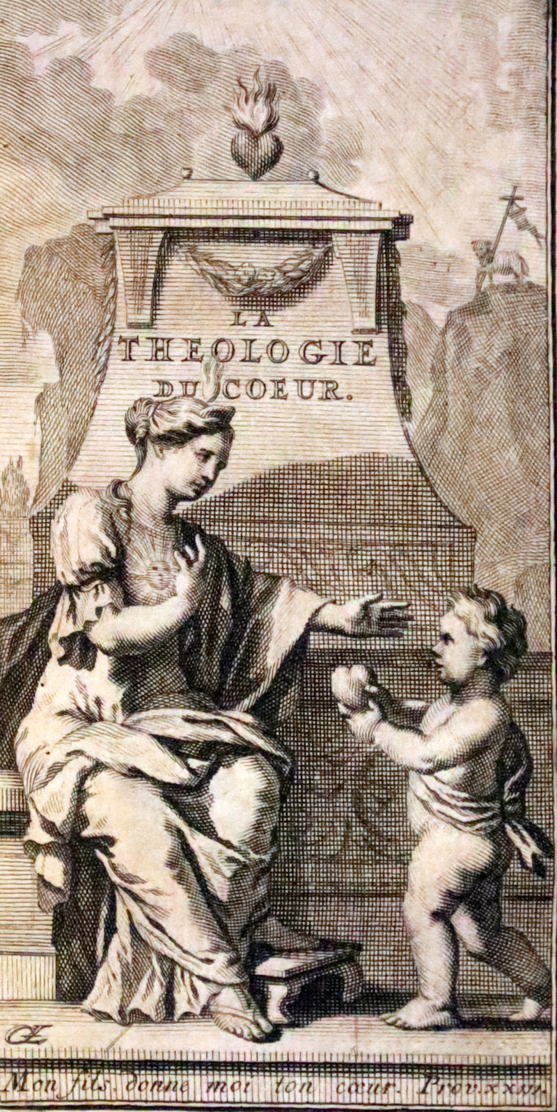 1690 Scarce French Vellum Book - Theology of the Heart - Le Theologie du Coeur by Pierre Poiret.
