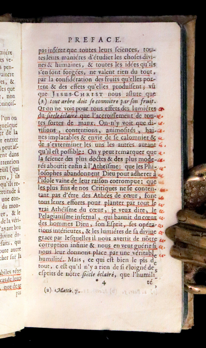 1690 Scarce French Vellum Book - Theology of the Heart - Le Theologie du Coeur by Pierre Poiret.