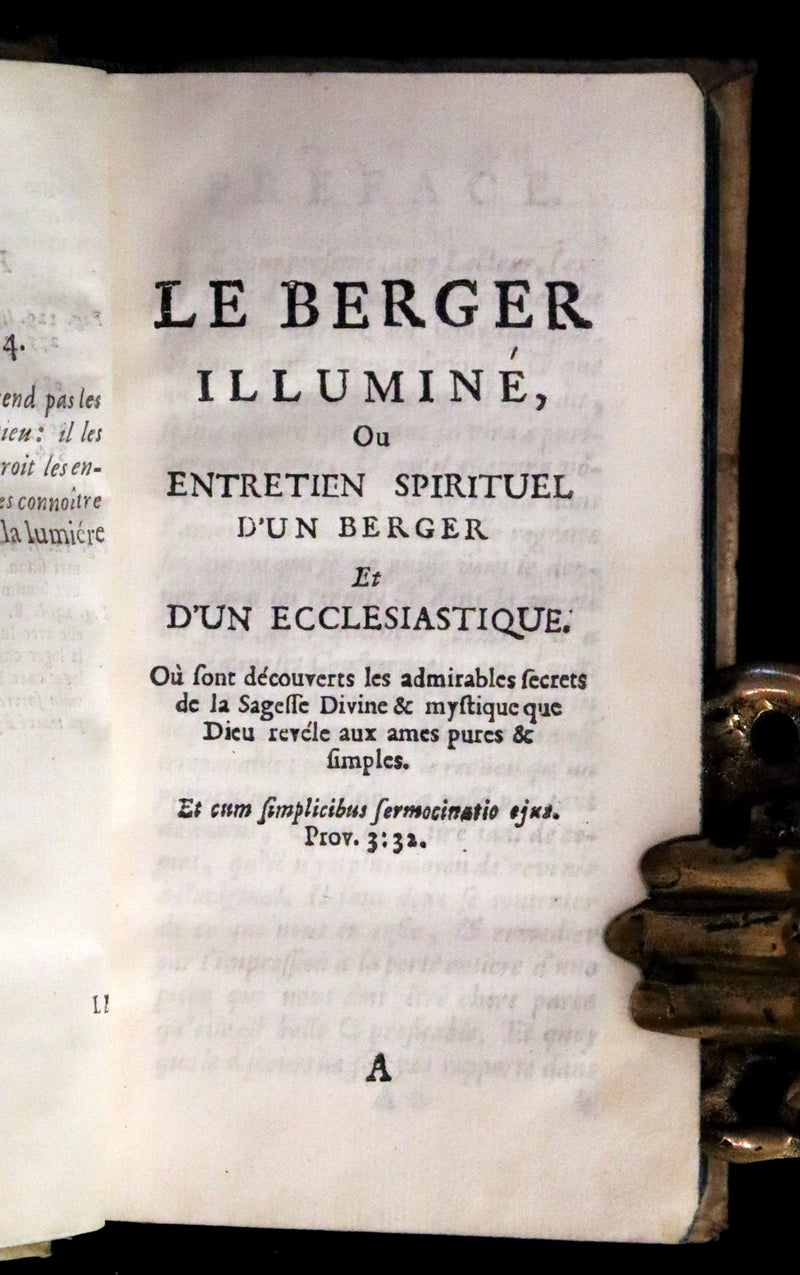 1690 Scarce French Vellum Book - Theology of the Heart - Le Theologie du Coeur by Pierre Poiret.