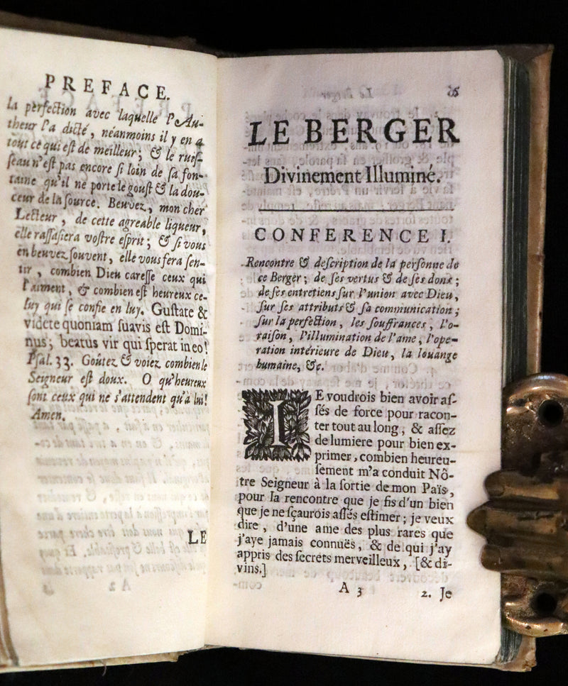 1690 Scarce French Vellum Book - Theology of the Heart - Le Theologie du Coeur by Pierre Poiret.