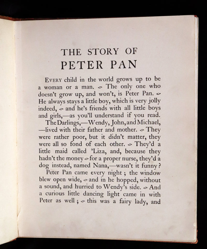 1913 Rare First UK Edition - Peter Pan's ABC Illustrated in Colour by Flora White.