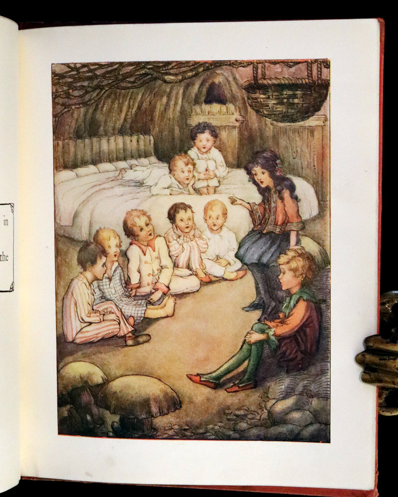 1913 Rare First UK Edition - Peter Pan's ABC Illustrated in Colour by Flora White.