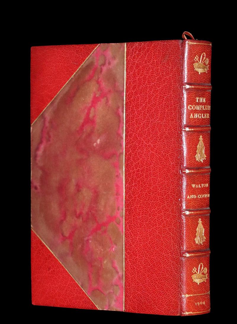 1904 Rare facsimile Book in a Root & Son Binding - The Complete Angler by Izaak Walton and Charles Cotton.