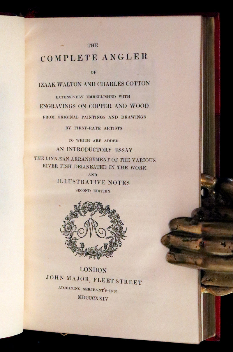 1904 Rare facsimile Book in a Root & Son Binding - The Complete Angler by Izaak Walton and Charles Cotton.