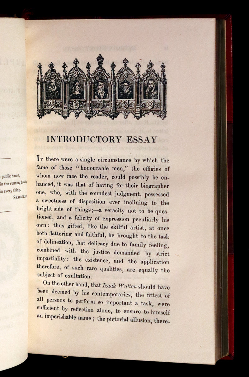 1904 Rare facsimile Book in a Root & Son Binding - The Complete Angler by Izaak Walton and Charles Cotton.