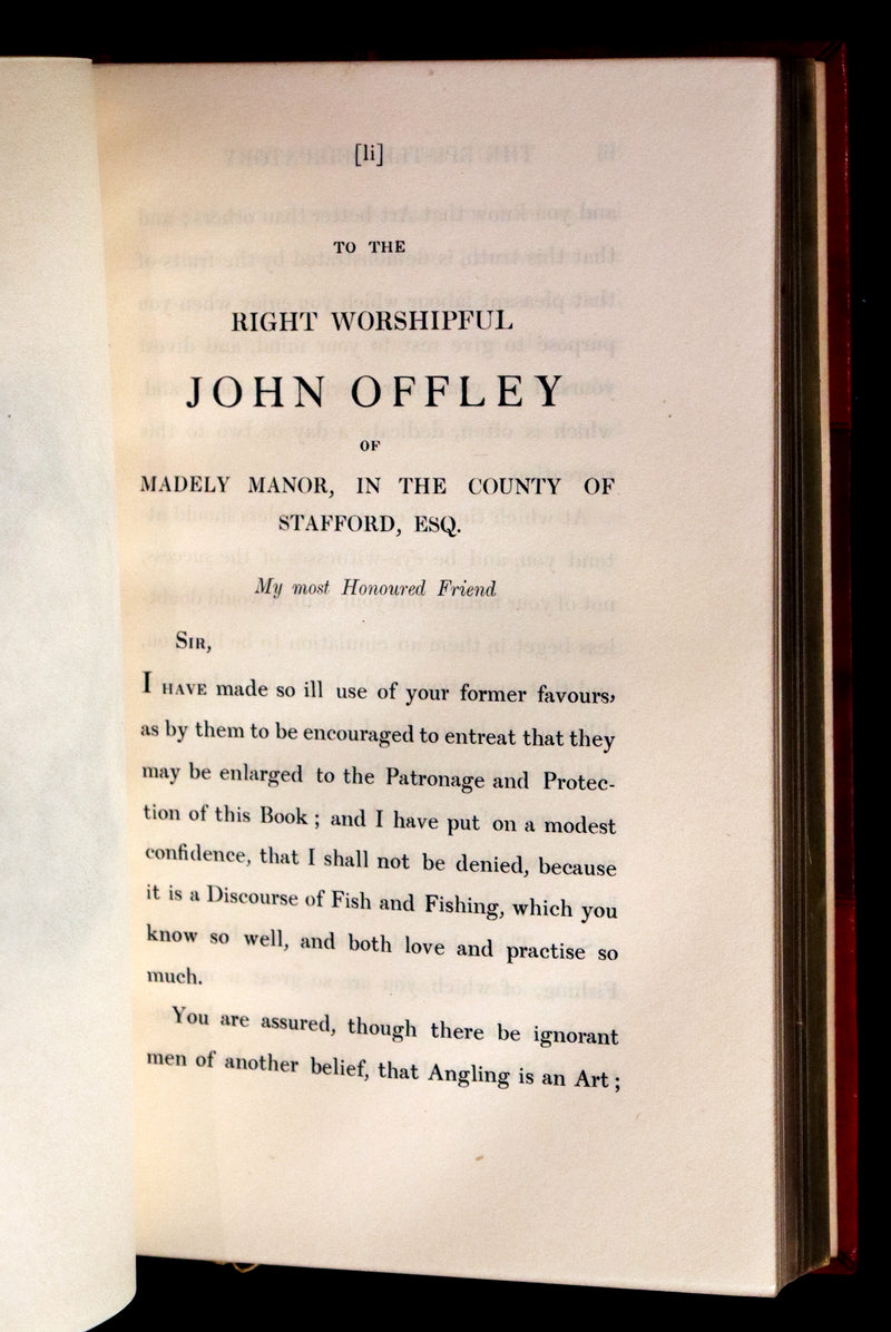 1904 Rare facsimile Book in a Root & Son Binding - The Complete Angler by Izaak Walton and Charles Cotton.