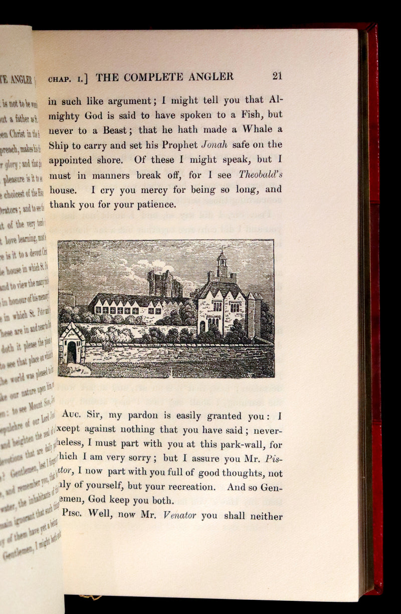 1904 Rare facsimile Book in a Root & Son Binding - The Complete Angler by Izaak Walton and Charles Cotton.