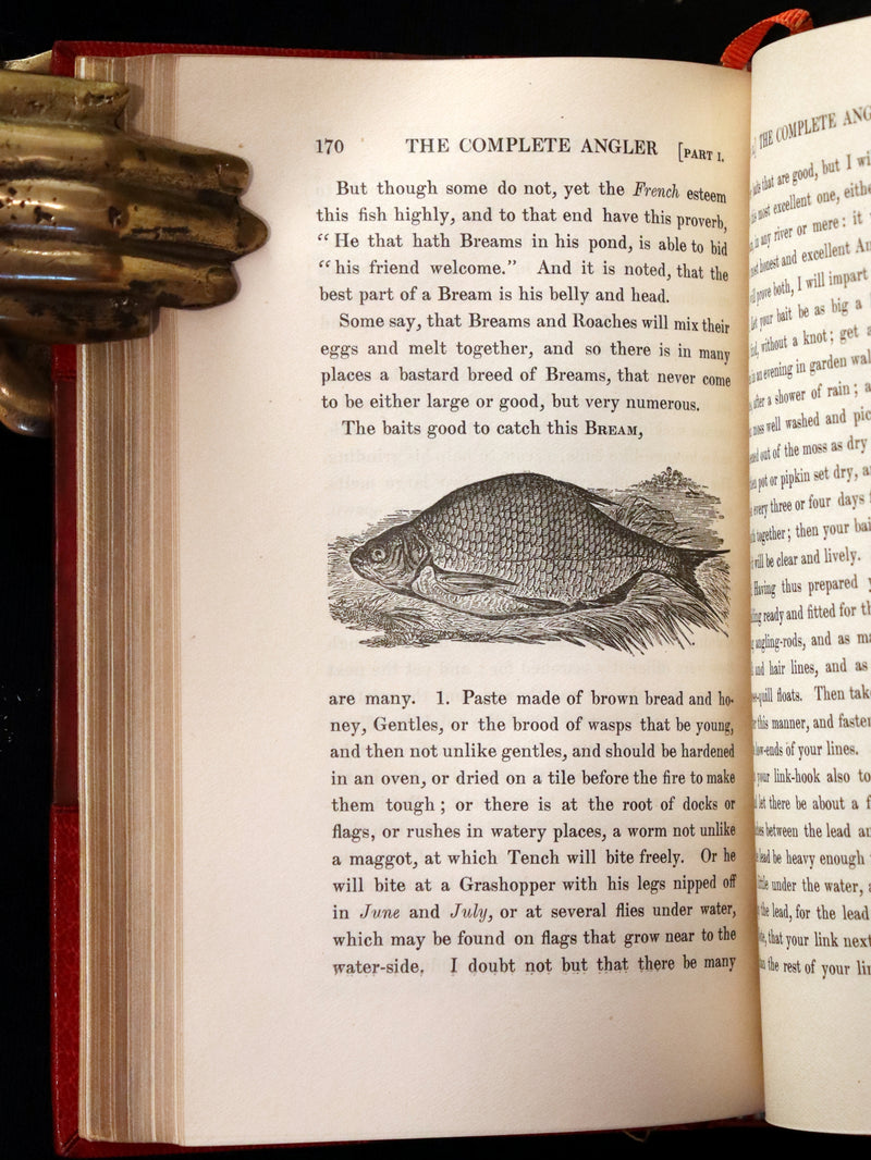 1904 Rare facsimile Book in a Root & Son Binding - The Complete Angler by Izaak Walton and Charles Cotton.